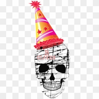 Happy New Years - Skull, HD Png Download