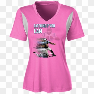 Cam Newton Panthers Custom Designed Fan Team 365 Ladies' - Active Shirt, HD Png Download