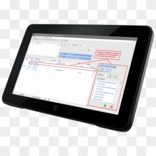 En El Caso De Que El Cliente Devuelva Material También - Tablet Computer, HD Png Download