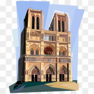 Cathedral Paris France - Notre Dame De Paris Clipart, HD Png Download