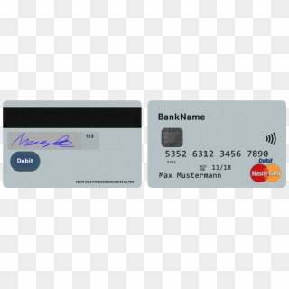 Symbolgrafik Einer Debit Mastercard - Contactless Payment, HD Png Download