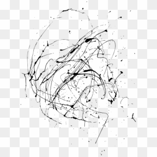 Image Result For Ink Drop Painting Skectch Vector Art - Line Art, HD Png Download