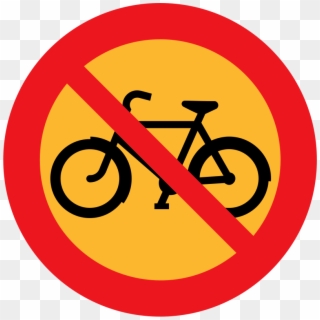 Bike Road Sign Vector, HD Png Download