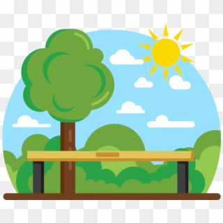 Bench Clipart Park Activity, HD Png Download