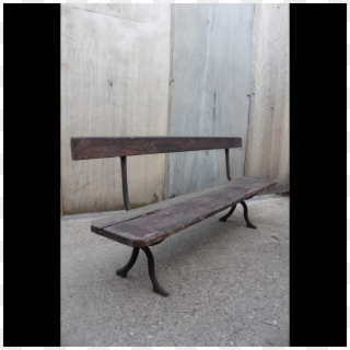 0012013 Wooden Park Bench X1 - Bench, HD Png Download