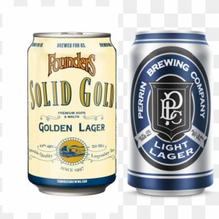 Miller Light Beer - Founders Solid Gold Premium Lager, HD Png Download