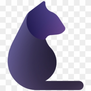 Cat Logo - Purple Cat Logo, HD Png Download
