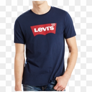 Levis Shirt Navy S/s Batwing Frontansicht - Levis 17783 0139, HD Png Download