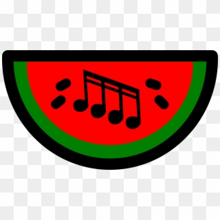 Music Watermelon - Watermelon Music Note, HD Png Download