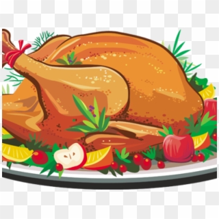 Thanksgiving Clipart Christmas - Thanksgiving Turkey Dinner Clipart, HD Png Download
