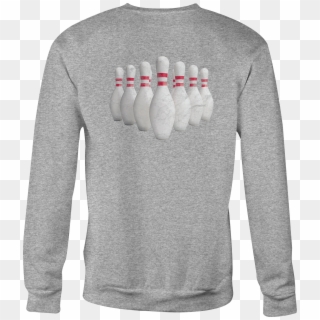 Bowling Crewneck Sweatshirt Bowling Pin Shirt For Men - Ten-pin Bowling, HD Png Download