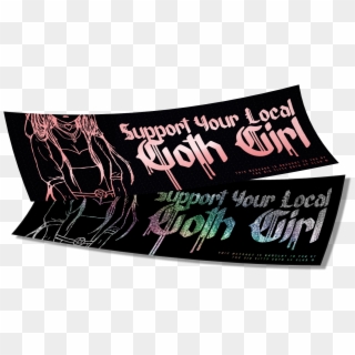 Image Of Support Goth Girls Box Slap - Label, HD Png Download