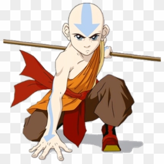 Avatar Aang White Background , Png Download - Anime The Last Airbender ...