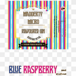 Madderty Micro Blue Raspberry Gin - Graphic Design, HD Png Download