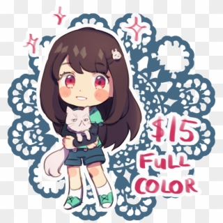 I Will Draw You An Adorable, Cute And Expressive Anime - Cute Chibi Art Style, HD Png Download