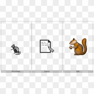 Chipmunk On Various Operating Systems - Illustration, HD Png Download