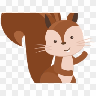 Chipmunk Clipart Forest - Squirrel Cartoon Cute Transparent, HD Png Download