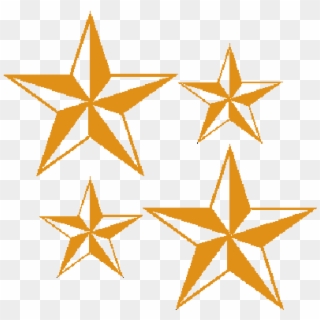 Gold Nautical Stars Vinyl Patches - Nautical Stars, HD Png Download