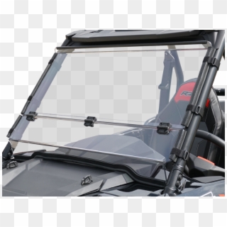 Polaris Rzr 900 / 1000 Scratch Resistant Folding Windshield - Roof Rack, HD Png Download