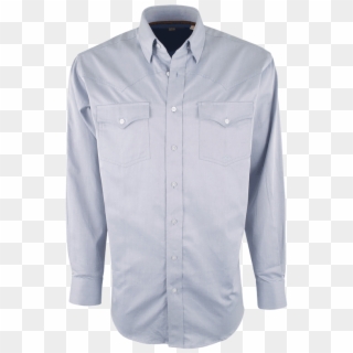 Miller Ranch Light Blue Solid Button-down Shirt, HD Png Download