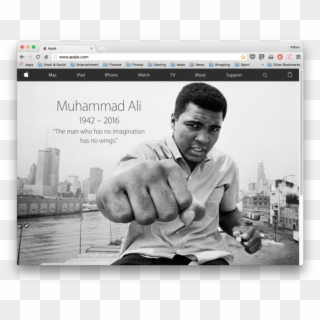 Muhammad Ali Png - Apple Muhammad Ali Tribute, Transparent Png