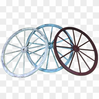 30 Inch Colored Wagon Wheel Wall Art - Cart Antique Wheel, HD Png Download