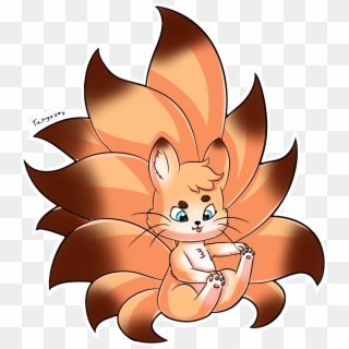 Twelve Tailed Fennec Fox - Cartoon, HD Png Download