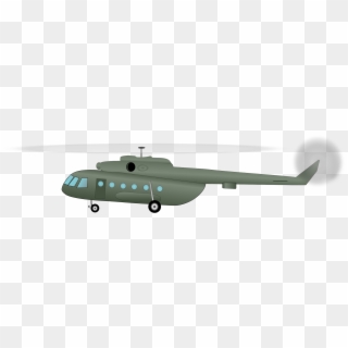 Military Helicopter Mil Mi-17 Aircraft Airplane - Helicopter Side View Png, Transparent Png