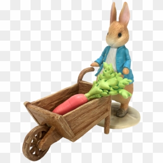 Fairy Garden Peter Rabbit And Wheel Barrow Fairies - Wheelbarrow, HD Png Download