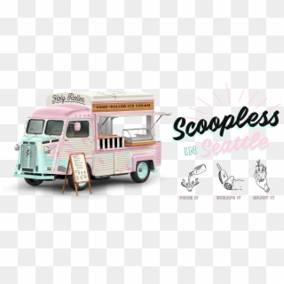 Scoopless In Seattle - Thai Rolled Ice Cream Food Truck, HD Png Download