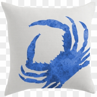 Blue Crab Designer Pillow - Cushion, HD Png Download