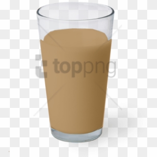 Chocolate Milk Splash Png Png Image With Transparent - Pint Glass, Png Download