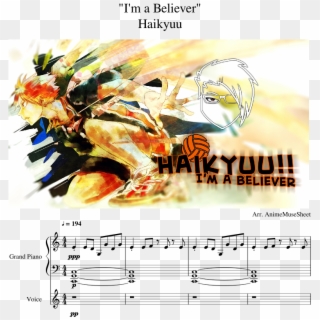I'm A Believer Haikyuu Sheet Music Composed By Arr - Haikyuu, HD Png Download