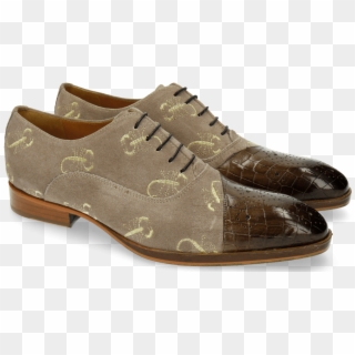 Oxford Shoes Ricky 9 Crock Suede Smoke Gold - Suede, HD Png Download