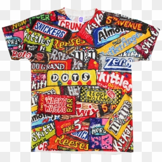 Candy Crush Wacky Wacko Tee All Candy, Destroyed T - Active Shirt, HD Png Download