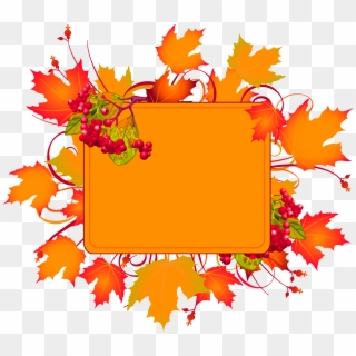 Clip Art Maple - Autumn Is Here Sign, HD Png Download