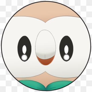 Home / Pin Back Buttons / Pokemon / Rowlet Pin Back - Circle, HD Png Download