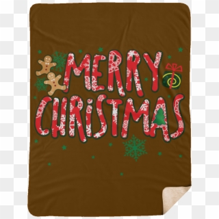 Cute Merry Christmas Candy Cane Holiday Gingerbread - Calligraphy, HD Png Download