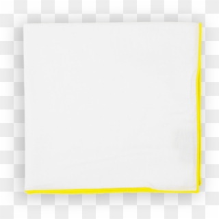 Yellow Trim Pocket Square - Construction Paper, HD Png Download