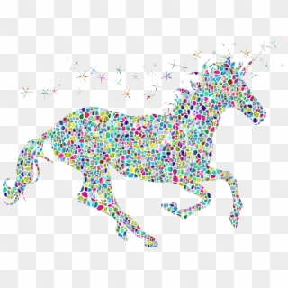 This Free Icons Png Design Of Polyprismatic Tiled Magical - Black Unicorn Clipart, Transparent Png