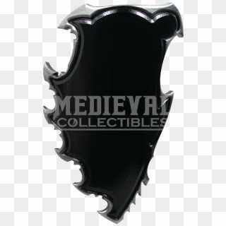 Black And Silver Chaos Larp Battle Shield, HD Png Download
