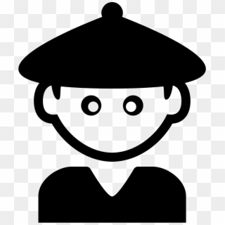 Boy With Chinese Hat Comments - Iconos De Personas Joven, HD Png Download