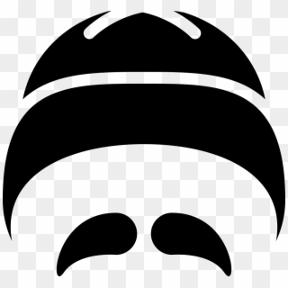 Chinese Hat And Moustache - Icon, HD Png Download