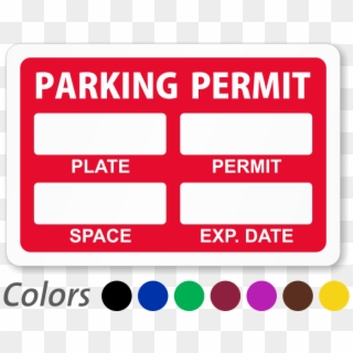 Parking Permit Sticker, HD Png Download