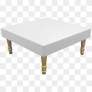 Gold Square Coffee Table - Coffee Table, HD Png Download