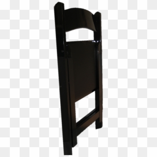 Black Wood Folding Chair - Folding Chair, HD Png Download