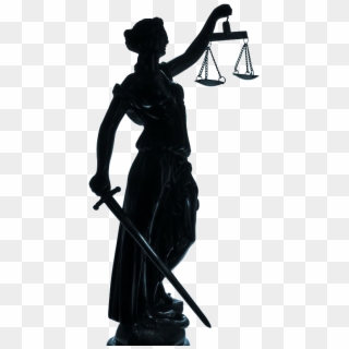 Ladyjustice - Statue Of Justice Silhouette, HD Png Download