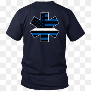 Star Of Life Ems Thin White Line Shirt - Texas Law Enforcement Shirt, HD Png Download