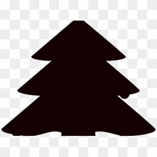 Christmas Tree Clipart Shadow - Christmas Tree Png Black, Transparent Png