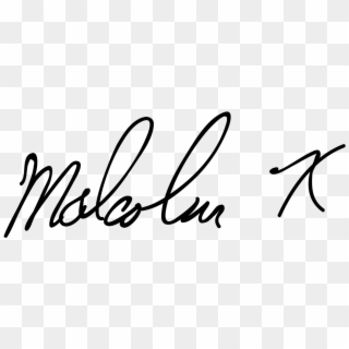 Malcolm X Signature - Firma De Malcolm X, HD Png Download